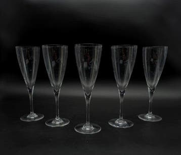 Baccarat - Drinkset (5) - Dom Pérignon - Kristal - Witte