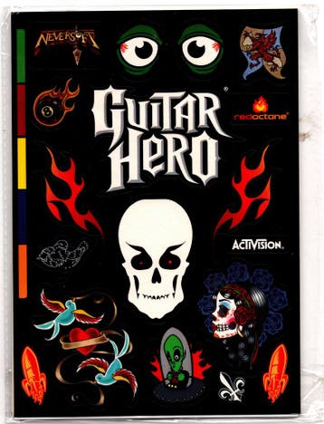 Guitar Hero Sticker Sheet - RedOctane / Activision (Nieuw), Verzenden, Nieuw