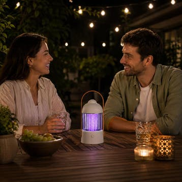 TIROSS UV-insectenlamp 2-in-1 met 36 leds, 2400 mAh accu...