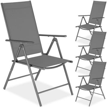 Opvouwbare tuinstoelen met verstelbare rugleuning, gaas, Verzenden, Nieuw
