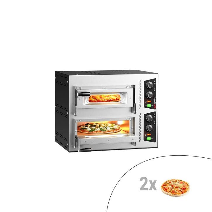 GGM Gastro | Elektrische pizzaoven Compact - chamottebodem -, Tuin en Terras, Pizzaovens, Nieuw, Verzenden