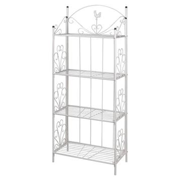 Plantenrek Maria Wit - 4 Etages | Retourdeal 34% Korting, Tuin en Terras, Ophalen of Verzenden, Zo goed als nieuw, Binnen, Metaal