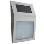 Izoxis Zilver huisnummer met schemersensor en zonnepaneel, Ophalen of Verzenden, Nieuw