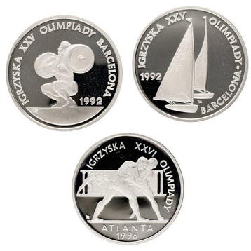 Polen. 20 & 200.000 Zlotych 1991/1995 - Proof Coins (3