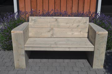 Tuinbank massief hout DHZ pakket Goedkoopste van NL, Tuin en Terras, Tuinbanken, Nieuw, Hout