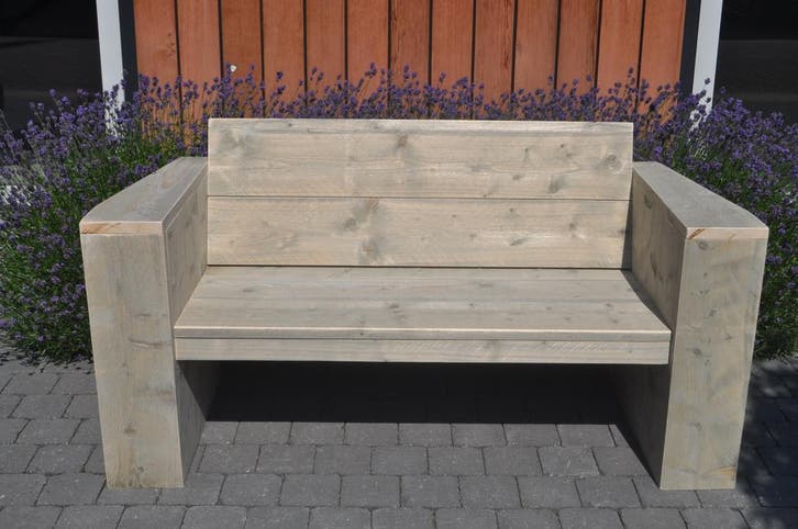 Tuinbank massief hout DHZ pakket Goedkoopste van NL, Tuin en Terras, Tuinbanken, Nieuw, Hout
