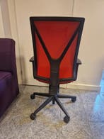 Girsberger bureaustoel, zwart rood, gebruikt, Ophalen of Verzenden, Gebruikt