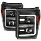 ANZO 2011-2016 Ford F250 Projector Headlights w/ Plank Style, Ophalen of Verzenden, Nieuw