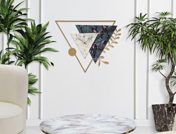 WANDKLOK DRIEHOEK CM 75X4,5X59, Ophalen of Verzenden, Nieuw
