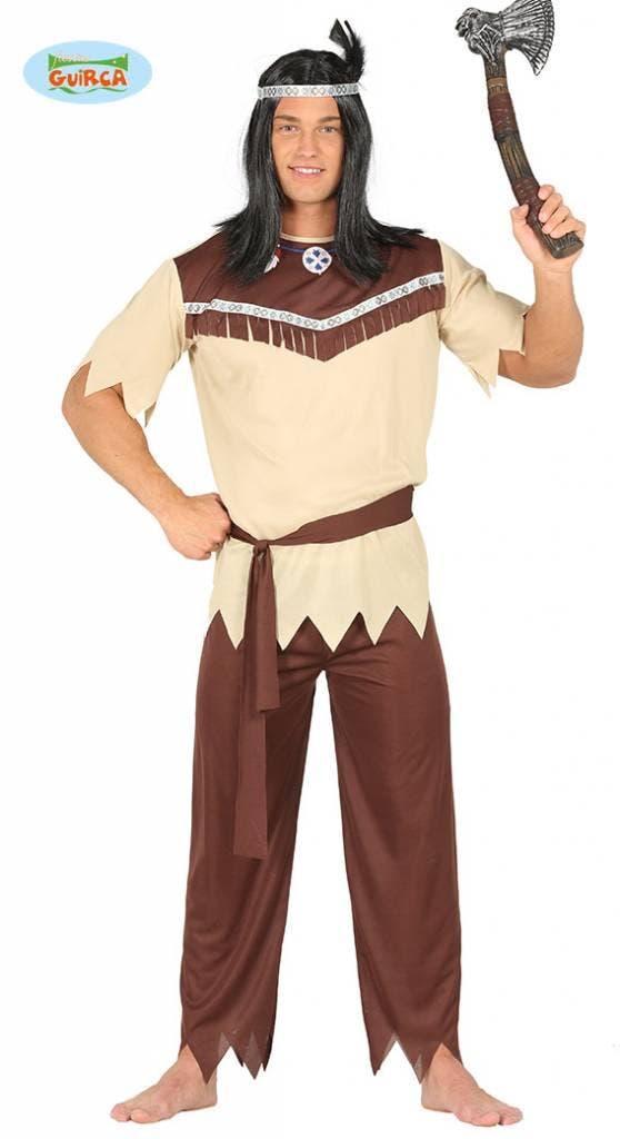 Mannelijk indianen kostuum, Kleding | Heren, Carnavalskleding en Feestkleding, Nieuw, Ophalen of Verzenden