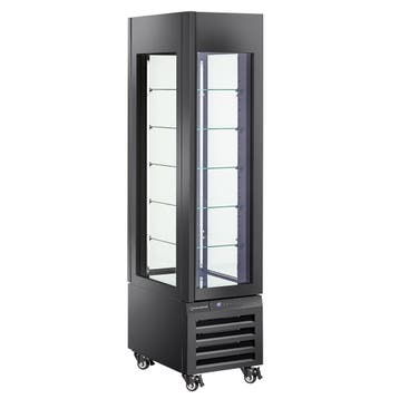 Diamond Koel-/Vriesvitrine | EXALTA | 260L | Zwart | +5°C/-2, Ophalen of Verzenden, Nieuw