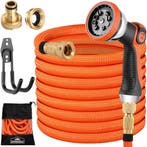 Tuinslang Oranje 15m Flexibel (Tuinslangen, Tuinieren), Verzenden, Nieuw