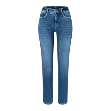MAC • Angela glam jeans blauw • 36, Kleding | Dames, Spijkerbroeken en Jeans, MAC, Verzenden, Nieuw, Blauw