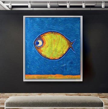 Denis Kuvayev (1971) - Goldfish on the golden bottom - XL