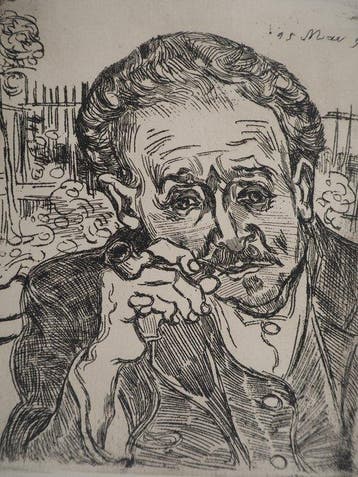 Vincent Van Gogh (1853-1890) - Portrait du docteur Gachet