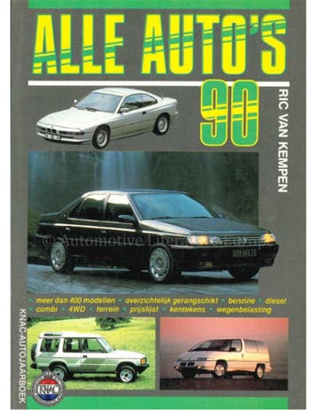 1990 KNAC AUTOJAARBOEK NEDERLANDS, Nieuw, Author