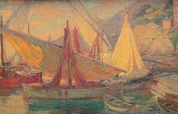 Angelini L. (XX) - Barche nel porto
