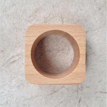 HOCHO Servetring – Vierkant – 50x50x30 mm – Beukenhout, Ophalen of Verzenden, Nieuw