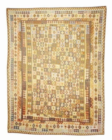 Grote Kelim Afganistan 390x300 handgeweven wollen vloerkleed, 200 cm of meer, Groot perzisch tapijt kelim kilim wollen vloerkleed handgeknoopt