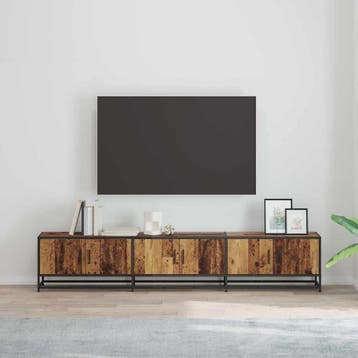vidaXL TV Eenheden 210 x 35 x 41 cm Oud Hout Bewerkt hout, Huis en Inrichting, Kasten | Televisiemeubels, Minder dan 50 cm, Verzenden