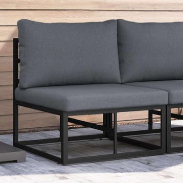 vidaXL Buitenmeubilair Metaal Zwart en Anthraciet 70 x 71,5, Verzenden, Nieuw, Overige materialen