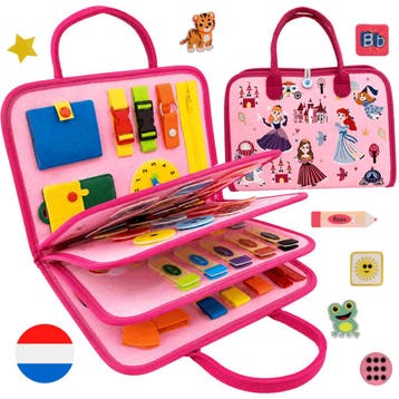 Montessori speelgoed: XL Busy Board Nederlandstalig – Leer, Ophalen of Verzenden, Nieuw