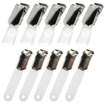 Fako Bijoux - Badgehouder Clips Metaal - Zilver - Met, Verzenden, Nieuw
