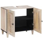 Mangohouten Kast Wit | 62x33cm | Laatste Stuk!, (Half)hoge kast, Minder dan 50 cm, Ophalen of Verzenden, Zo goed als nieuw