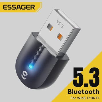 Essager Bluetooth 5.3 USB Adapter: Draadloze Audio & Randapp, Verzenden, Nieuw