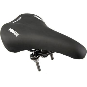 Mirage zadel met zitbuisklem (zadel op stang) voor herenfiet, Verzenden, Nieuw