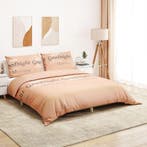 vidaXL Dekbedovertrekset 200x200 cm katoen roze, Verzenden, Nieuw, Roze