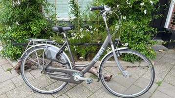 Gazelle Esprit Nexus 7 Handrem Naafdynamo Grijs Dames, Fietsen en Brommers, Ophalen, Gebruikt, Gazelle
