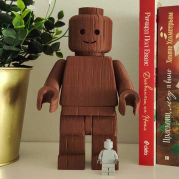 Lego - Big Minifigure - Rustic Rosewood - Custom item, Nieuw