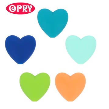 Opry Siliconen Hartjes Kralen - 20 mm - Kleurset 3 (Set 5, Ophalen of Verzenden, Nieuw
