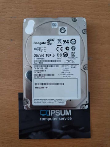 Seagate 600gb 10K SAS schijf ST600MM0006, Ophalen of Verzenden, Refurbished