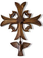 Kruis - Hout - 1910-1920, 1920-1930 - Hugenoten kruis - 34
