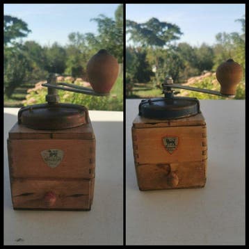 Peugeot Frères - Koffiemolen (2) - Set van 2 oude Peugeot