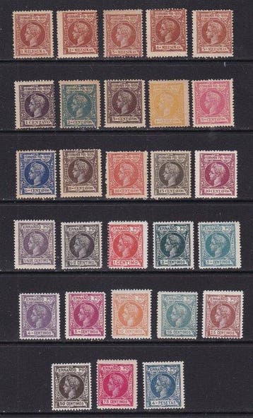 Fernando Poo 1899/1903 - Alfonso XIII - Onvolledige series -, Gestempeld