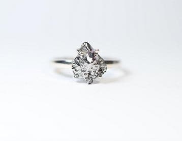 Meteoriet Campo del Cielo ring / nieuw 925. Sterlingzilver -