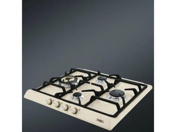 SMEG Cortina SR764PO - Gaskookplaat - 60 cm - Retro - Crème, Verzenden, Nieuw