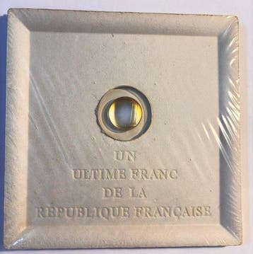 Frankrijk. 1 Franc 2001 Ultime Franc argent par Philippe