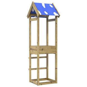 vidaXL Speeltoren Bruin Massief geïmpregneerd hout, Kinderen en Baby's, Speelgoed | Buiten | Speelhuisjes, Verzenden, Nieuw