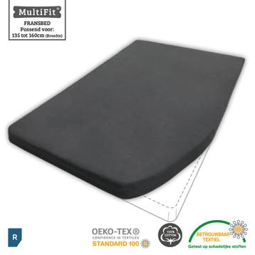 Textielpakket RECHTS Frans bed - 2 moltons en 2 hoeslakens, Verzenden, Nieuw, Wit, Overige typen