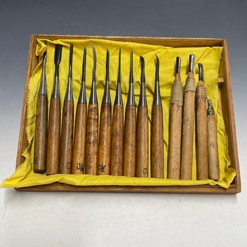 Chokokuto Nomi | Chisels, Woodcarving Tools Wood Case -