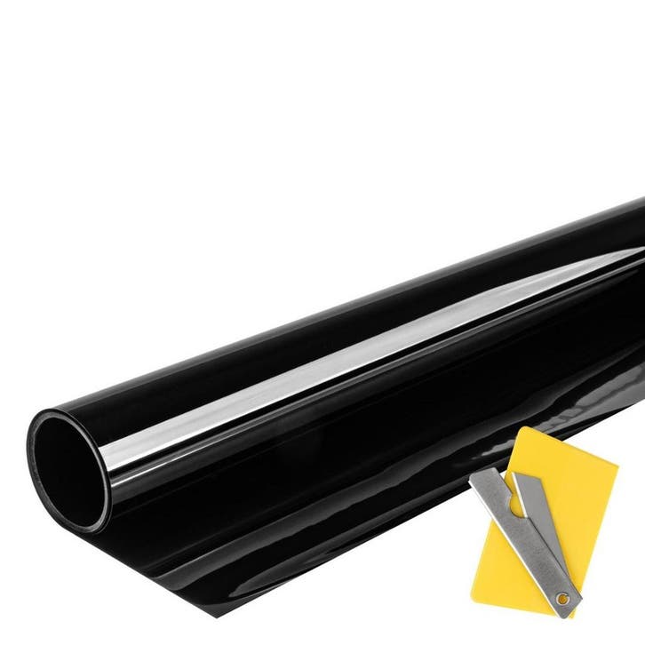 Auto raamfolie - Zelfklevend - 1% - 300 x 75cm - Zwart, Auto diversen, Tuning en Styling, Ophalen of Verzenden