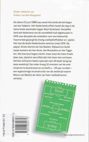 Halve finale EK 1988 9789048800728, Verzenden, Gelezen