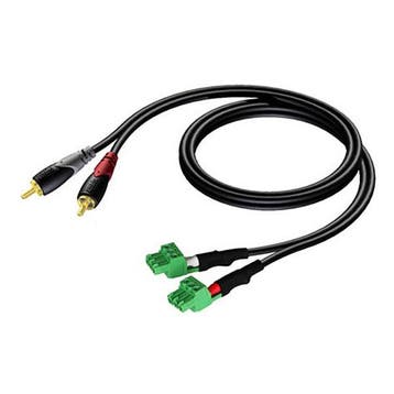 Tulp naar terminal kabel | M  M | Procab | CLA832 | 1.5 m, Verzenden, Nieuw
