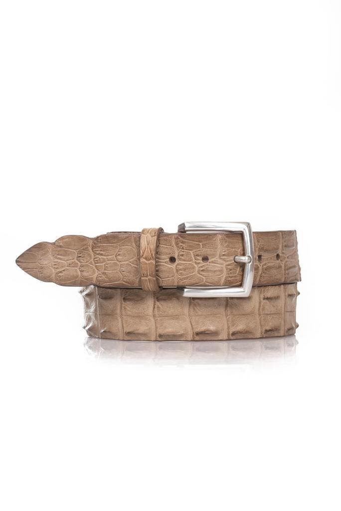 NIEUW Exclusieve Riccamente croco riem beige AANBIEDING, Kleding | Heren, Riemen en Ceinturen, Echt leder, Nieuw, Riem of Ceintuur