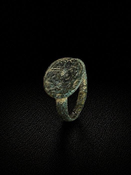 Oud-Romeins, Keizerrijk Brons Ring (Zonder minimumprijs), Antiek en Kunst, Antiek | Overige Antiek