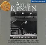 cd - Artur Rubinstein - Carnegie Hall Highlights, Verzenden, Zo goed als nieuw